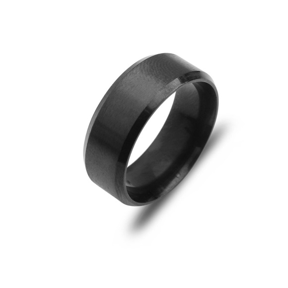 Stainless Steel PLAIN MATT FINISHED MEN BIKER RING - Picture 10 of 15